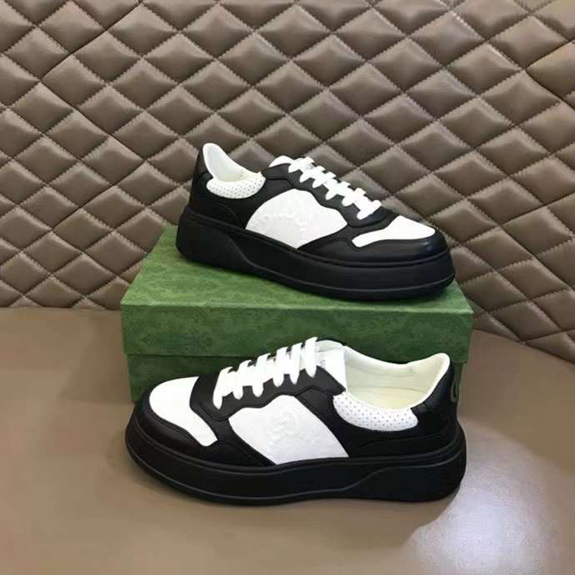 Berömda män kvinnor casual skor screener löpande sneakers italien klassiska låga toppar svart vit orange kalvskinn plattformar designer basket atletiska skor box eu 35-46