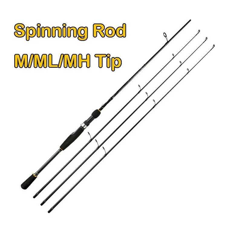 Boat Fishing Rods Fishing Rod Carbon Fiber Spinning/Casting Lure Rods ML/M/MH 3tips Fast Bass Fishing Pole for Reservoir Pond River Stream LakeL231223