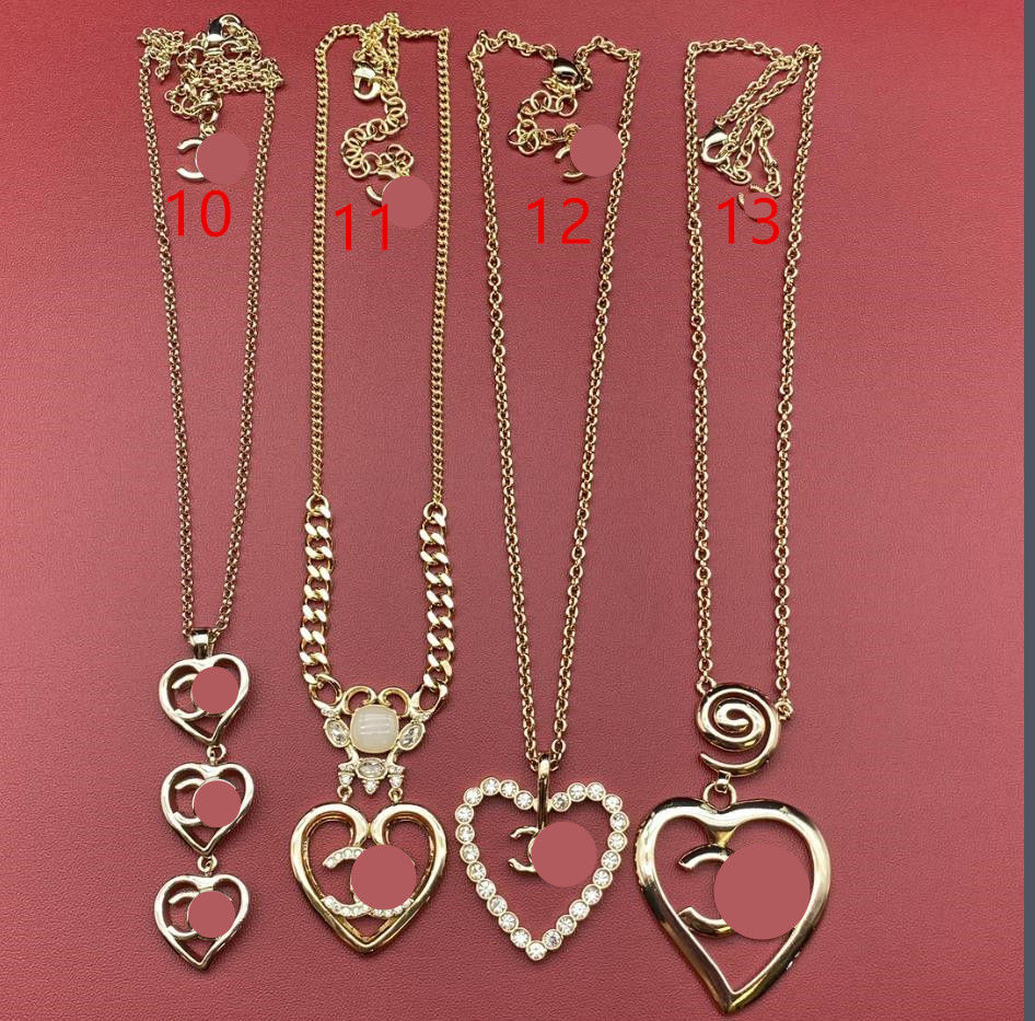 Pendant Necklaces Luxury jewelry, fashionable and trendy diamond inlaid letter necklaces with multiple options to choose from