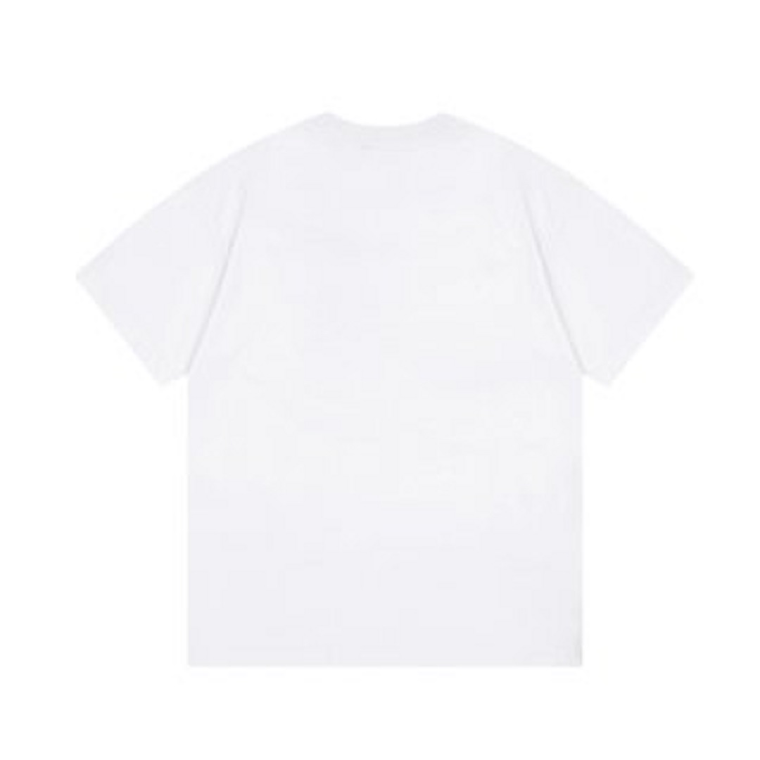 Herr thirt designer t-shirt kvinnors runda hals bomull t-shirt brev broderi lyx mångsidig mode mäns jogging sport topp