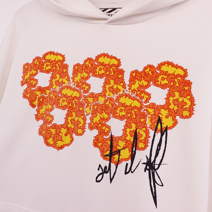 Sweat-shirt à capuche en coton imprimé Graffiti Fire pour hommes et femmes, 1 qualité, surdimensionné, Hip Hop, pulls à capuche, 2024SS