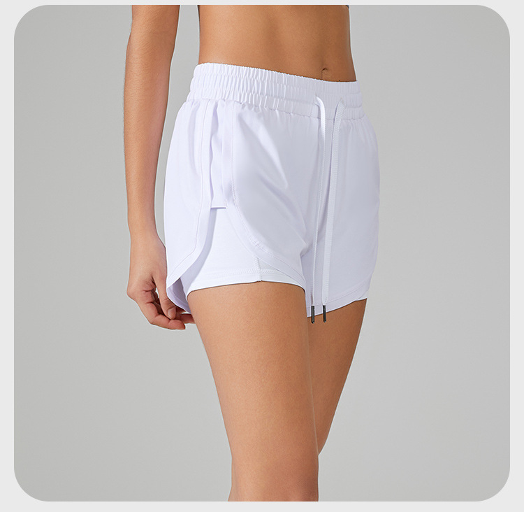 al Women Yoga Short Running Shorts Solid Color With Pockets Fitness Short Skirt YK183