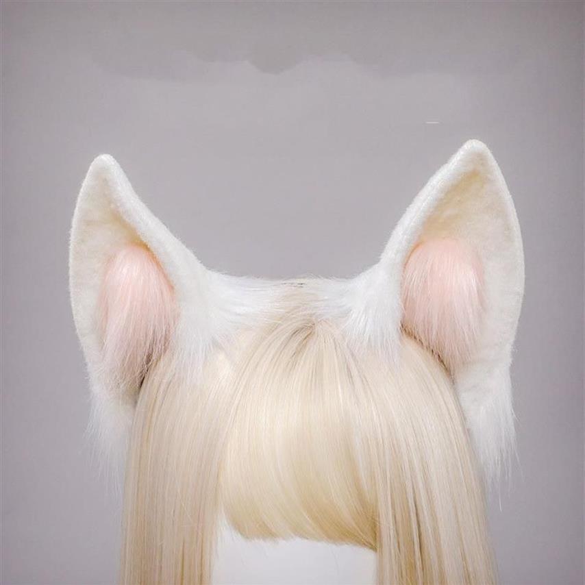 Kawaii donne ragazze Halloween simulazione orecchie da coniglio fascia Cosplay Anime peluche volpe orecchio animale KC Lolita accessori capelli341G