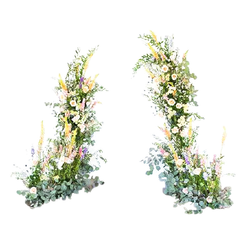 Hochzeit Requisiten Metall Hintergrund Bogen Bühne Hintergrund Willkommen Dekoration Schmiedeeisen Blume Hochzeit Blumenständer