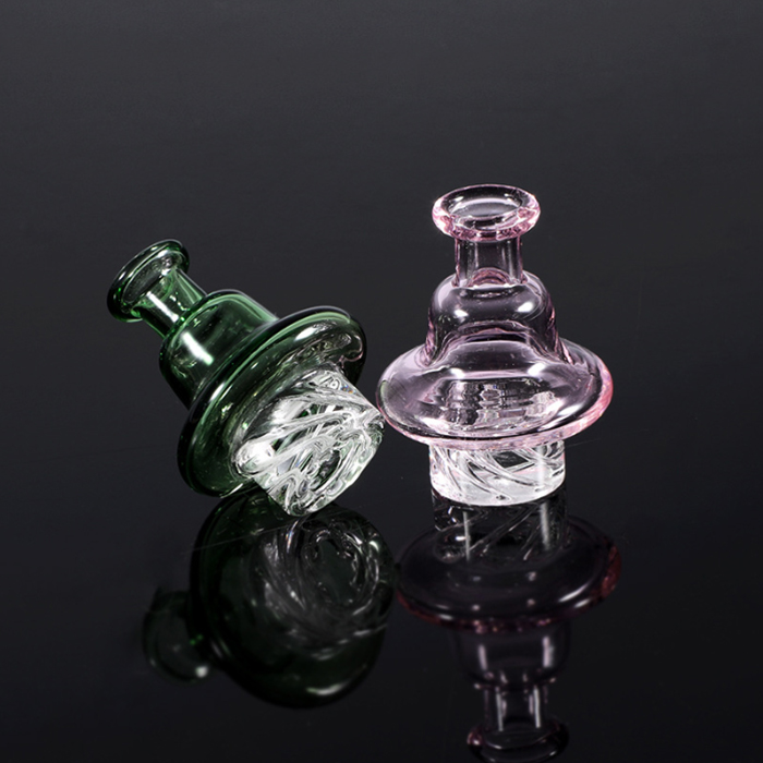 Kolorowy szklany cyklon węglowodany riptide Cakera palenia Akcesoria Dia 32 mm Fit 2 mm Banger Dabber Carb Caps for Quartz Banger Rig Bongs