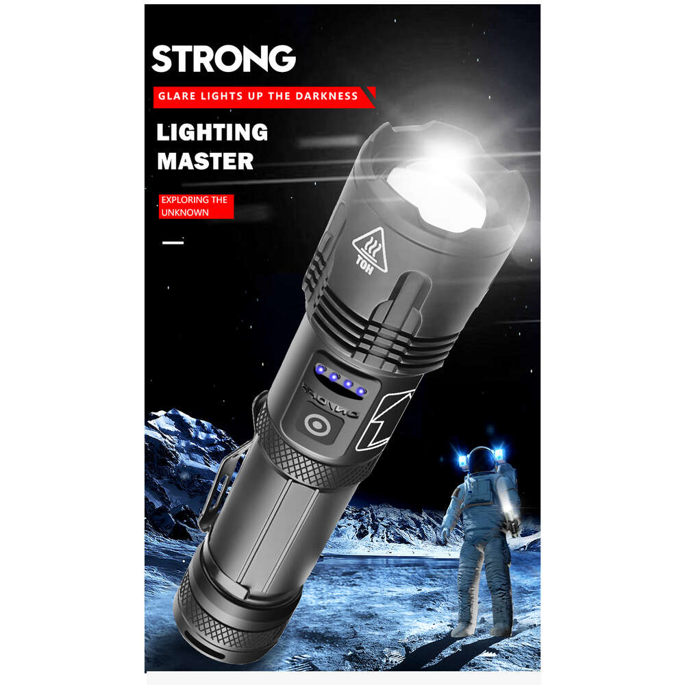 Nowe przenośne latarnie potężne XHP99/XHP70 LED LASHLIGHT TELESKOPIC ZOOM TORCH TATALLIGHTLIGHT LASHTlights do kempingu