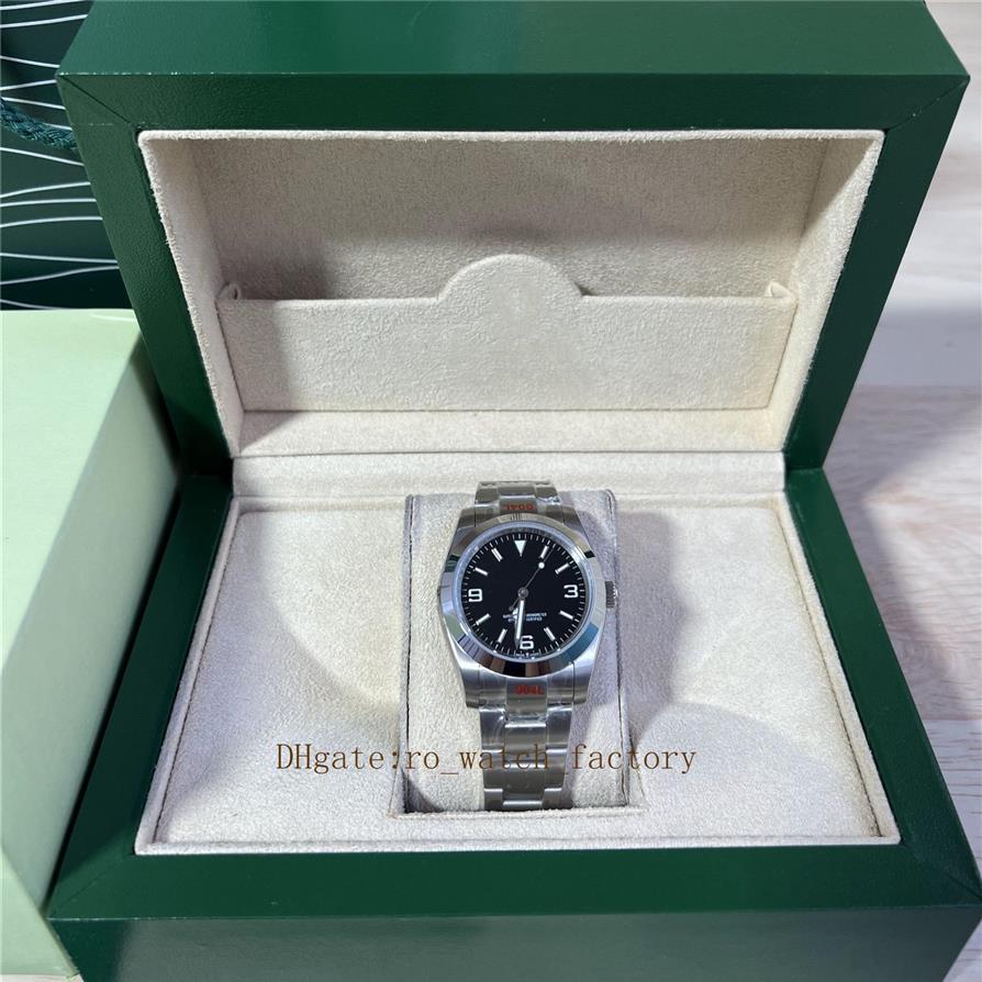 Herrenuhr, 36 mm, automatisches mechanisches Uhrwerk, Armbanduhr, AirKing-Serie, 904L-Stahl, Faltschließe208N