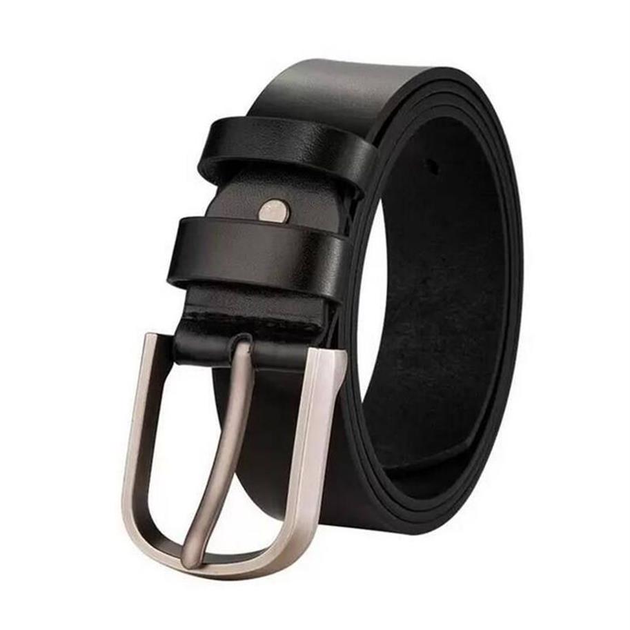 Vente de ceintures entières Ceinture pour hommes Ceintures de mode hommes en cuir noir femmes d'affaires grande boucle en or femmes classique ceinture décontractée wa305m