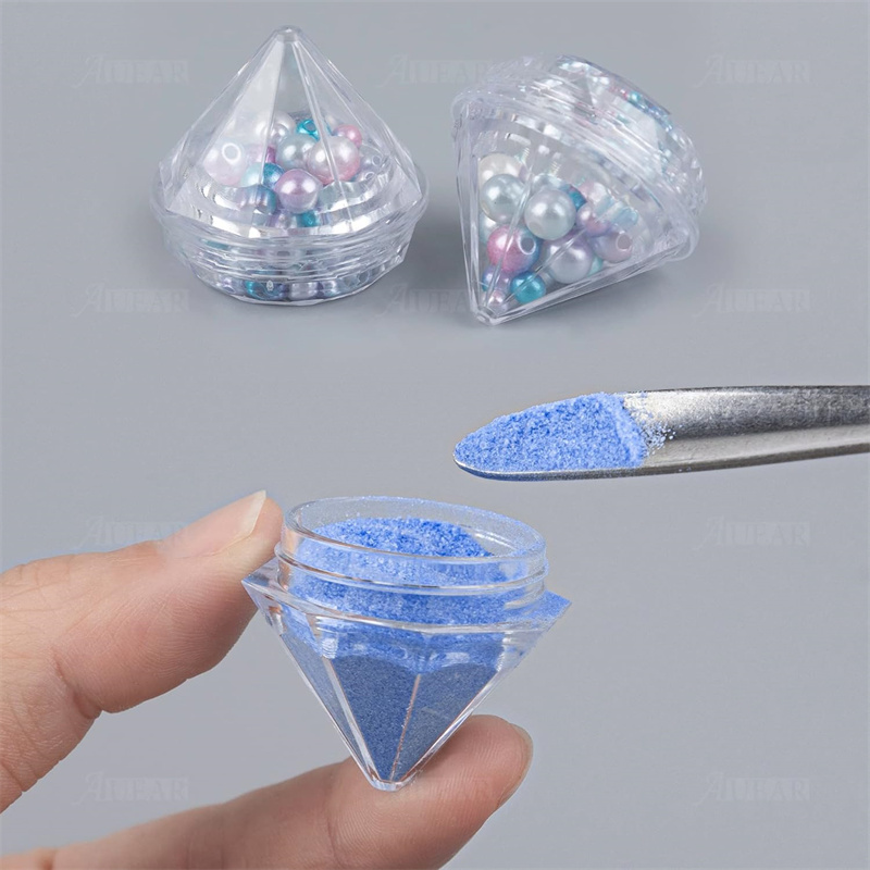 500 X 5G/5ML Clear Small Diamond Shape Cream Jar For Cosmetic Sample Container Pot Cream