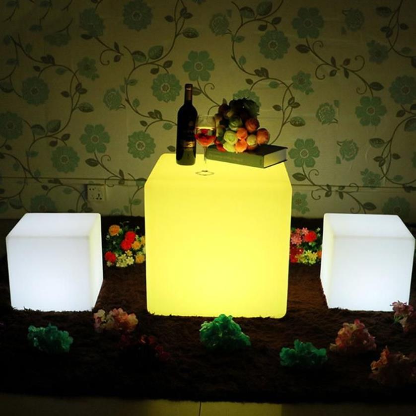 Meubles d'extérieur éclairés par Led, chaise Cube, lumière de Bar, fête, mariage, KTV, Pub, Bar, Led lumineuse, tabouret, Light2750