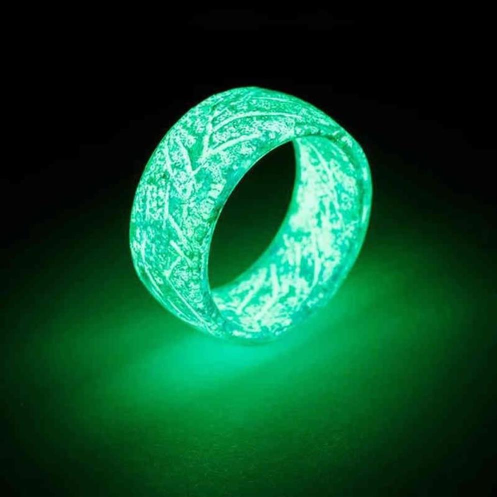 Lumowinous Glow Pierścień świecący w ciemnej biżuterii Dekoracja unisex dla kobiet Men2880