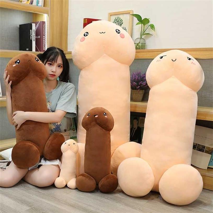 Trick Penis Plush Toy Symulacja Chłopiec Dick Plushie prawdziwy penis Plush Hug Hugle Pillow Pchana Seksowne interesujące prezenty dla dziewczyny 2262k