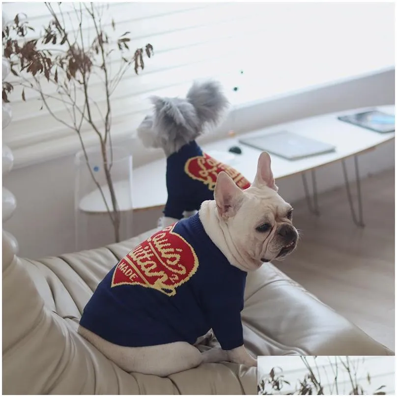 dog apparel autumn winter warm dog clothes designer sweater schnauzer french bulldog teddy small medium dog luxury cat sweatshirt pet items