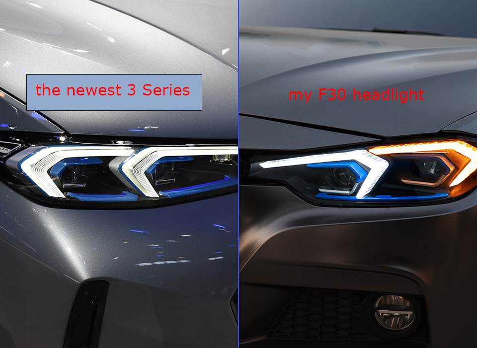 Luz LED de conducción diurna para BMW F30 F35 faro 2013-2019 DRL señal de giro lente de lámpara de Luz De Carretera