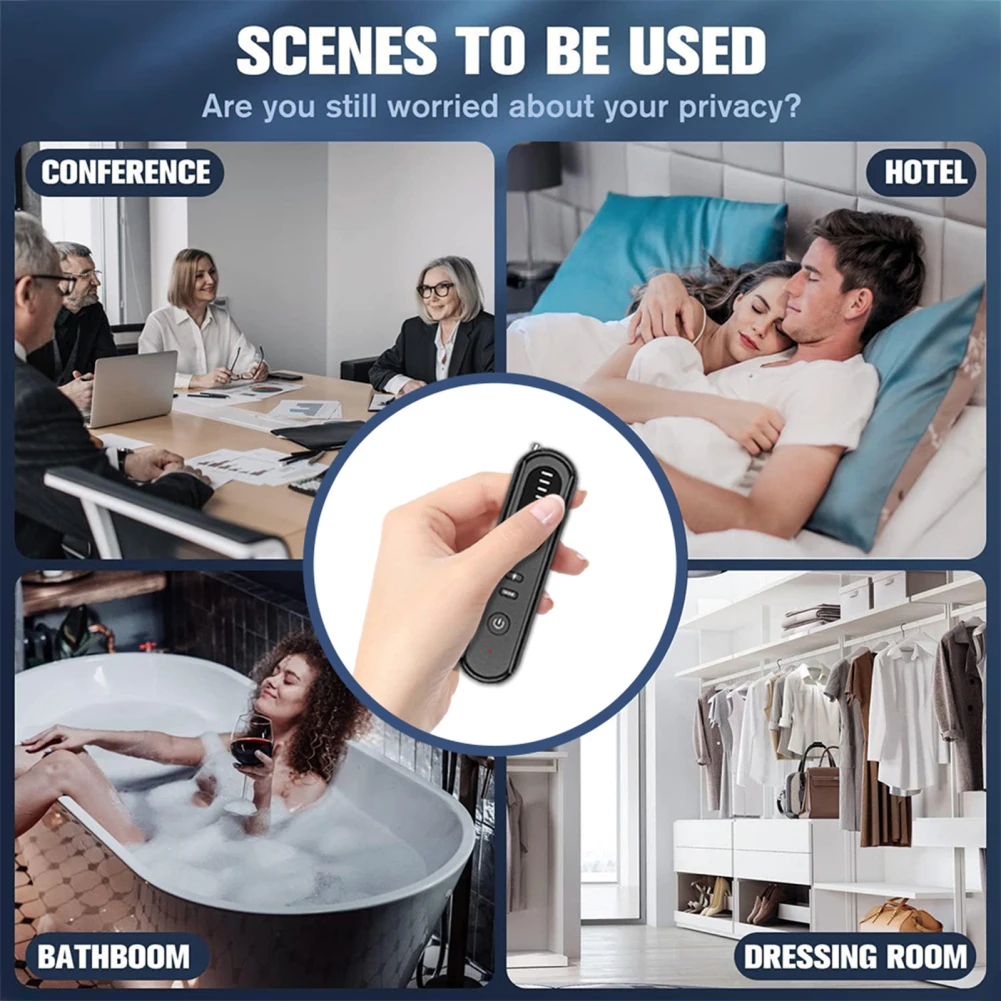 T01 Hidden Camera Detectors Mini Anti Camera Detector GPS Tracker Intelligent Signal Scanner Device för hotelllägenhet