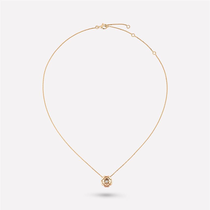 Ожерелье CHAN 5, новинка в lEXTRAIT DE CAMELIA, роскошная ювелирная цепочка, ожерелье для женщин, кулон k, золотое сердце, дизайнерское женское ожерелье Fashi336c