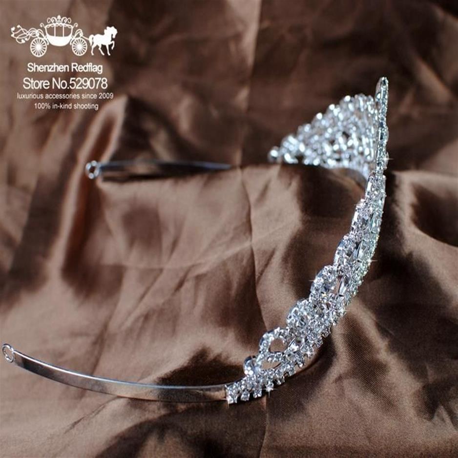 Saç klipleri barrettes romantik çiçek gelinler tiara düğün gelin çiçek taç Avusturya Rhinestones kristal kafa bandı balo pageant2843