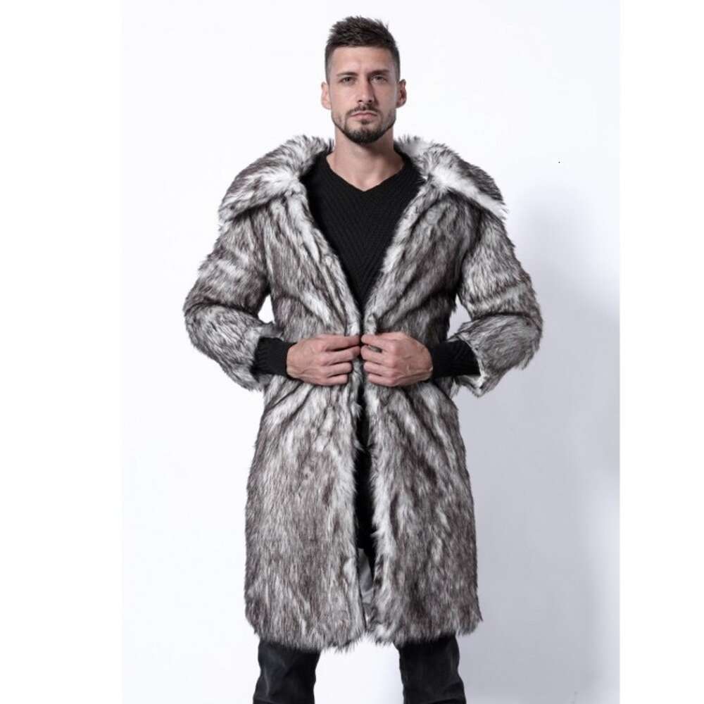 Coats Fashion Men's Fox S Fur Coats Trench Clothing Spring Outerwear Flip Windbreaker Casual Clothing Collar Jackets Men Men's Brand Mens 57