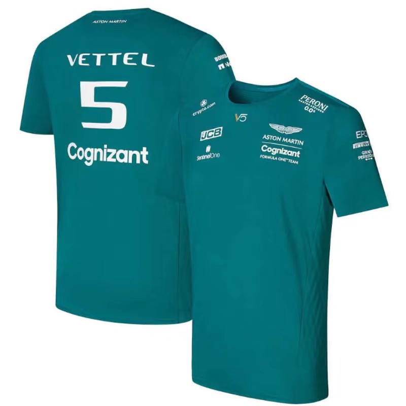 Magliette da uomo Moda Magliette della squadra Aston Martin Pilota spagnolo Fernando Alonso 14 e STROLL 18 Polo oversize XS-5XL