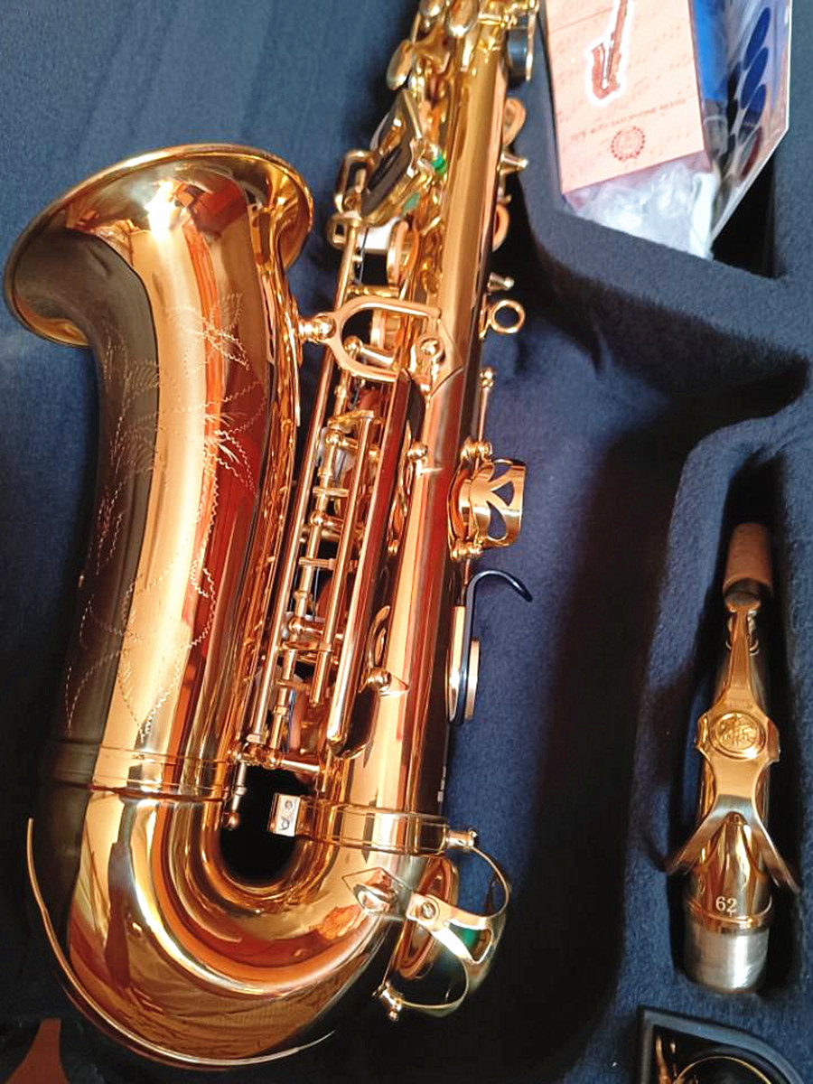 Beste Qualität Neues goldenes Altsaxophon YAS62 Japan Marke Altsaxophon E-Flat Musikinstrument mit Mundstück professionelles Saxofon