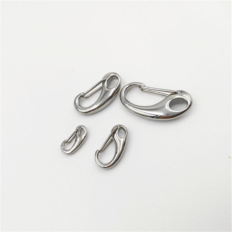 15-50mm Bag Clasps Lobster Swivel Trigger Clips stainless steel Hook Strapping For DIY Accessories Keychain Parts305u