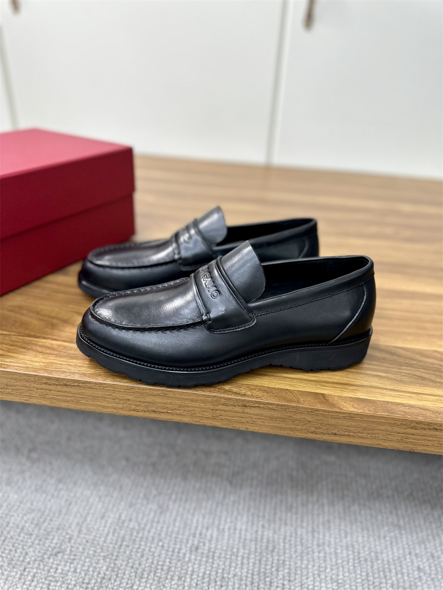 Luxuriöse Herren-High-End-Lederschuhe. Große Herrenschuhe, hergestellt aus importiertem, mit Perlen besetztem Rindsleder mit offener Kante, Business-Schuhe für Herren, EUR-Größe 39-45