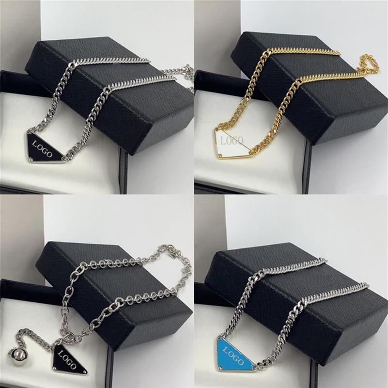 2023 New P Triangle Necklaces For Women Luxury Party Fashion Chain Necklace Jewelry Designer Holiday Gift2072