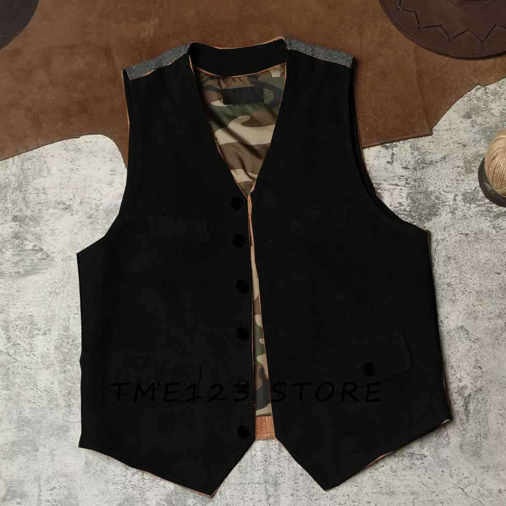 Zamszowy zamszowy kombinezon kamizelki kamizelki dla mężczyzn Wang Formal Man Ambo Gothic Chaleco Mężczyzna eleganckie garnitury kamizelki gilet męs