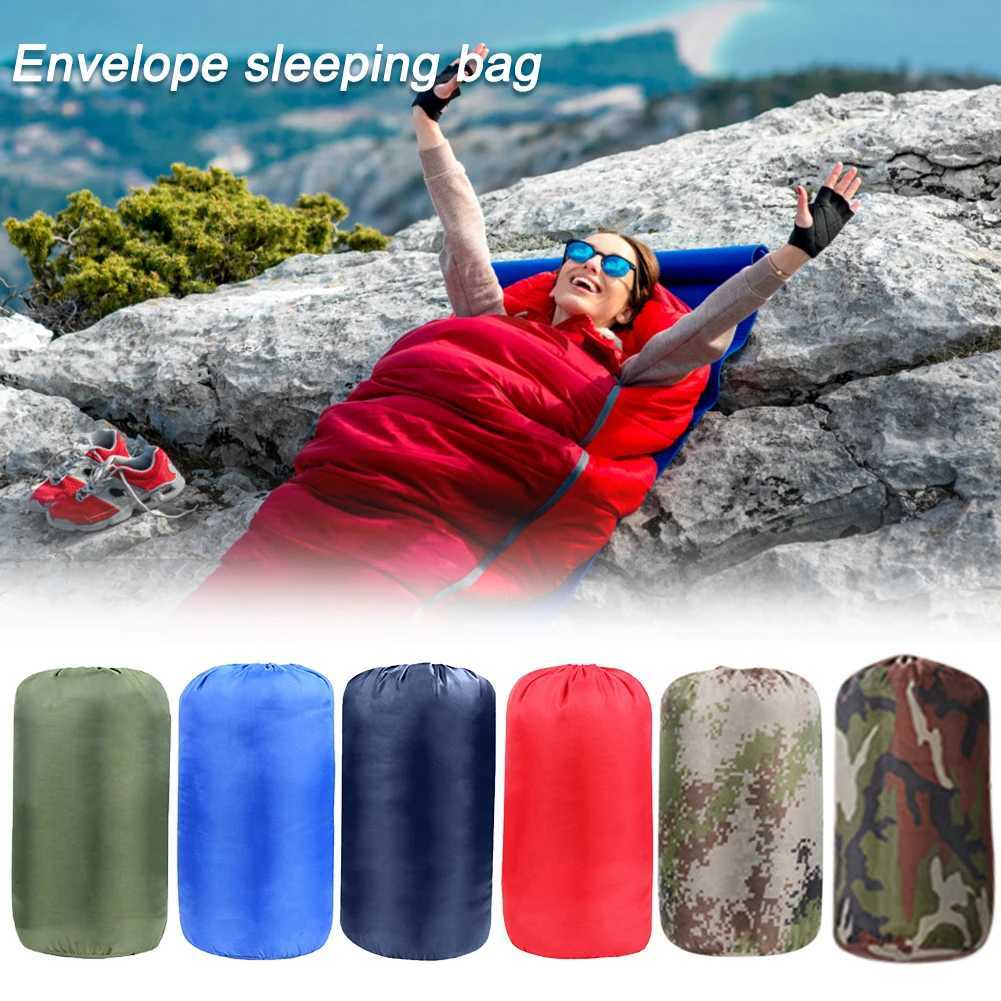 Sleeping Bags Ultralight Envelope Sleeping Bag Travel Portable Sleeping Bag Breathable Comfortable Mattress with Compression Sack for 3 SeasonL231226