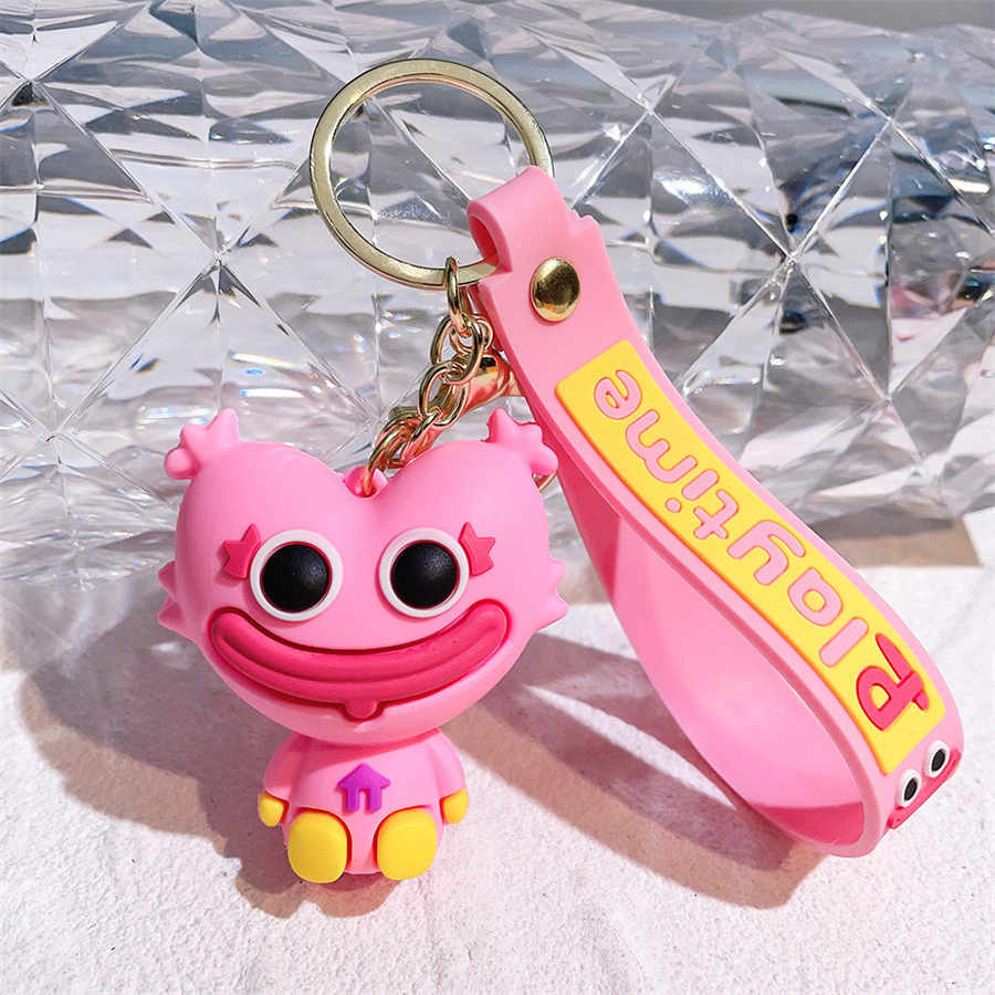 Keychain Sausage Monster Game Toy Presents for Game Fans Födelsedag Christmas Doll Keyring