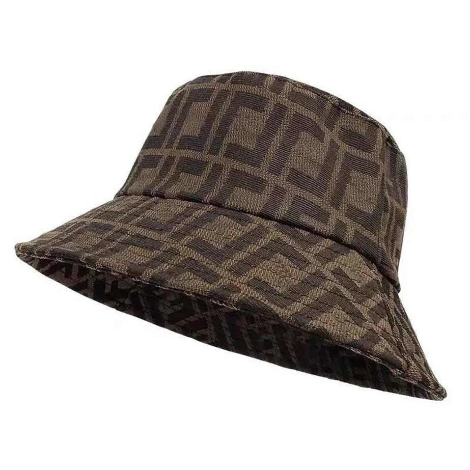 Projektanci mody Letter Bucket Hat for Men's Women's Supsable Caps Brown Fisherman Beach Sun Visor Wide Rmats Hats Foldi324V