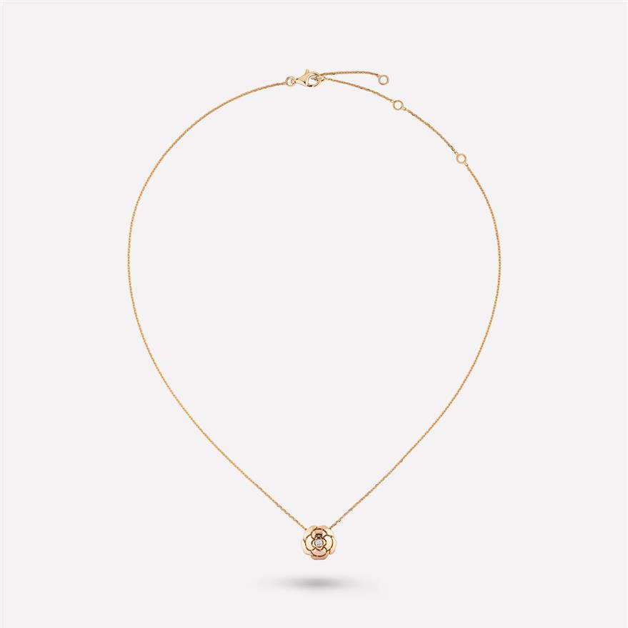 Chan 5ネックレスはLextrait de Camelia Uxury Fine Jewelry Chain Necklace for Womens Pendant K Gold Heart Designer Ladies Fashi235D