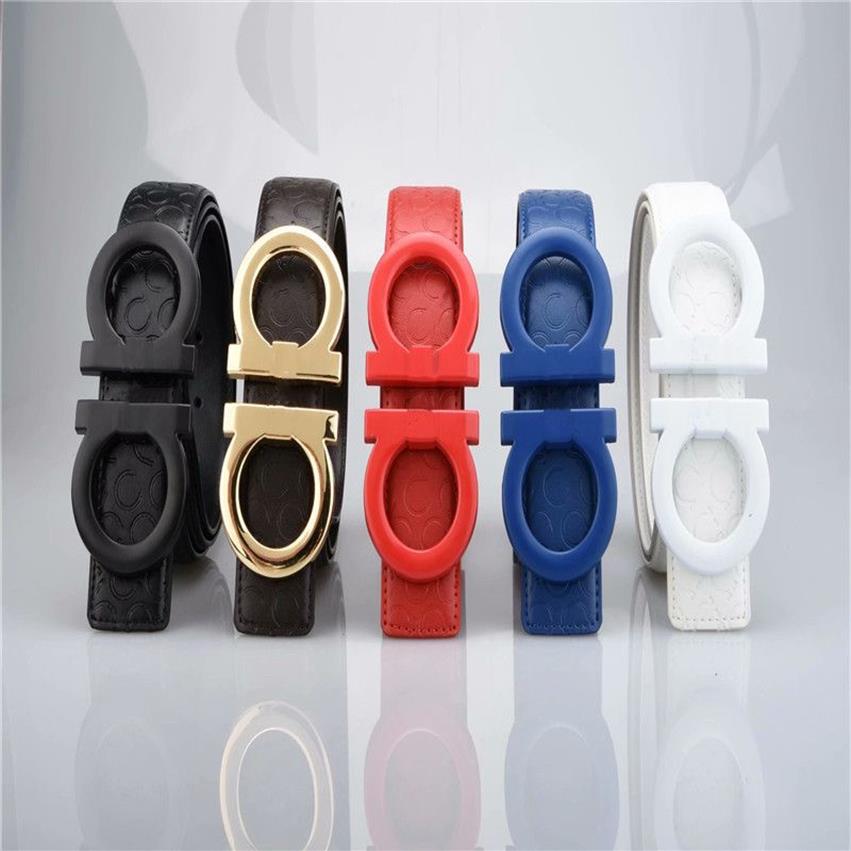 Grande boucle ceinture ceintures de créateur pour hommes femmes largeur 3 8CM mode luxe impression fleur en cuir ceintures ceinture 310Y