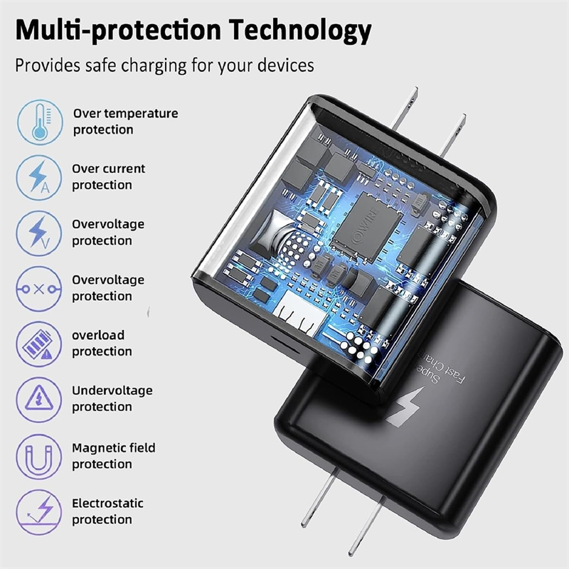 Сверхбыстрое зарядное устройство EP-TA845 PD для Samsung S23 Ultra мощностью 45 Вт с розничной упаковкой izeso