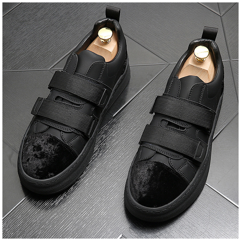 Fashion Men Loafers Slip On Casual Leather Shoes Mens Comfortable Moccasins Shoes Breathable Sneakers 2024 New Black red Flats 38-43