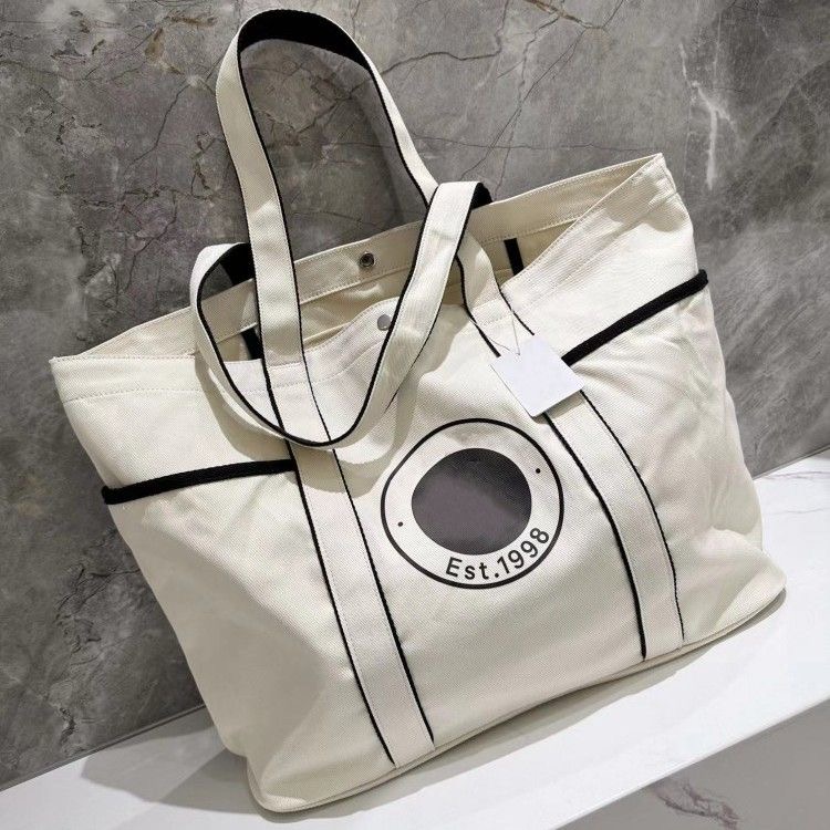 lu Canvas Tote Yoga Daily Women Double-Handle Canvas Bag For Yoga Gym Sports