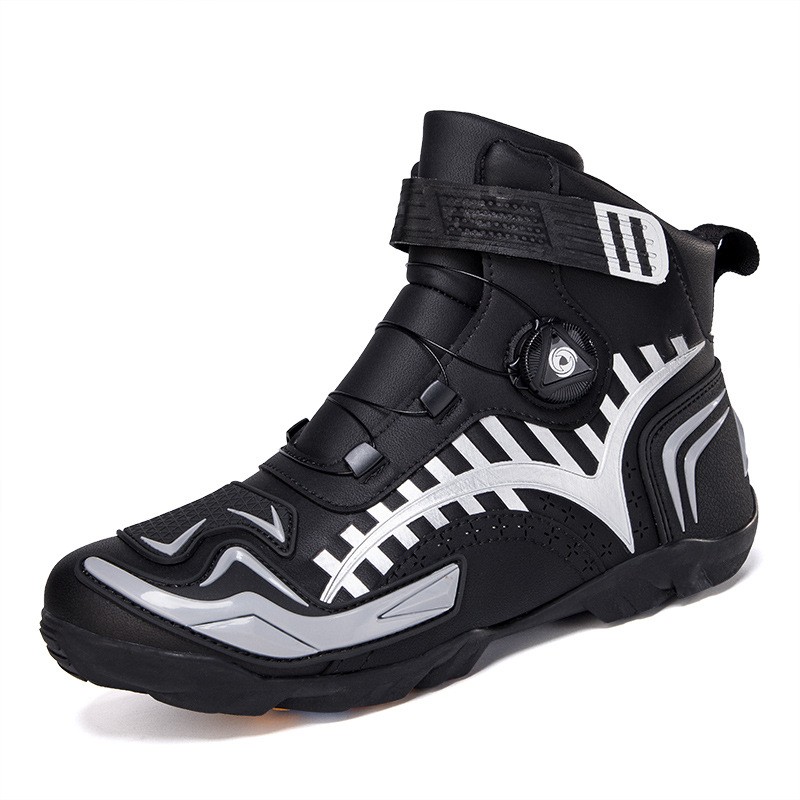 Sapatos para motociclistas, sapatos para andar de moto, cavaleiros masculinos, botas para motociclistas off-road de quatro temporadas, botas curtas de corrida, equipamentos de viagem para motocicletas de quatro temporadas