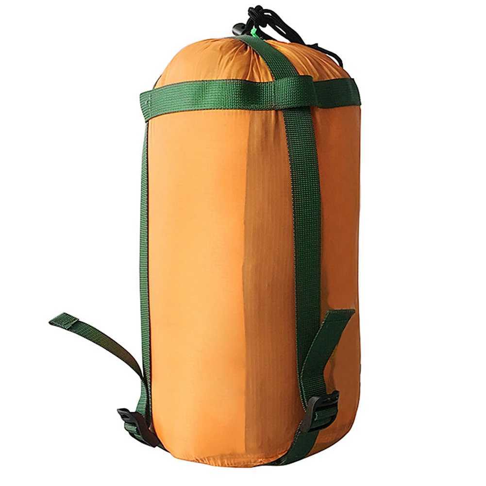 Sacos de dormir Venda quente Saco de dormir Saco de armazenamento resistente ao desgaste Portátil Lazer Rede Sacos de armazenamento Camping Saco de dormir Pacotes de compressãoL231226