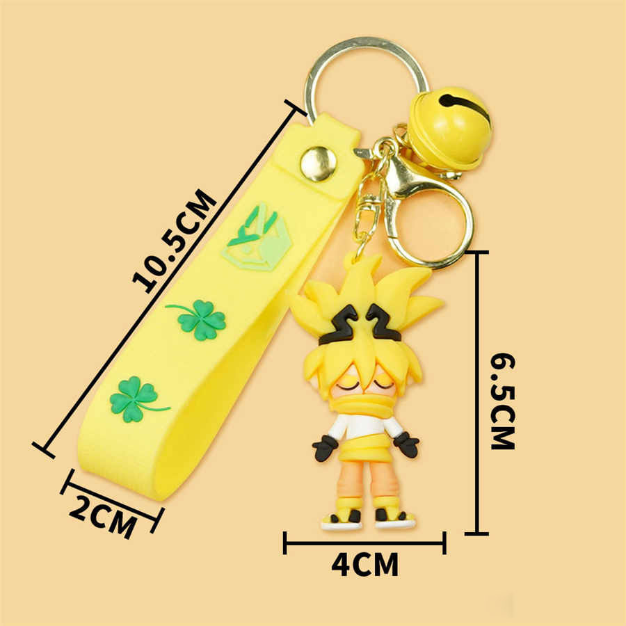 anime keychain soft pvc 3d rubber key chain key -keychain gift for childs