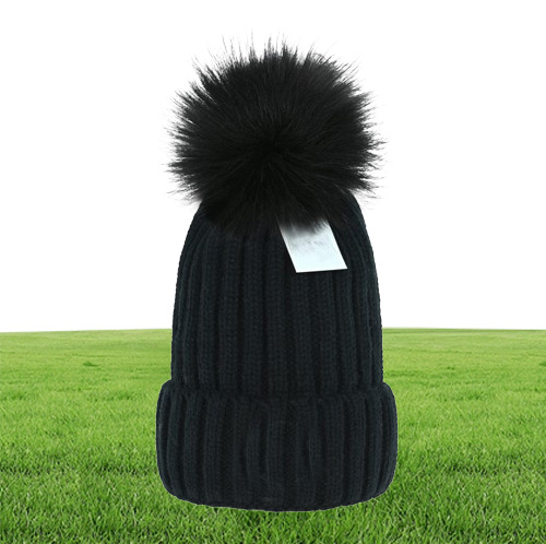 2021 Volwassenen Dikke Warm Winterhoed voor vrouwen Zachte stretch Kabel gebreide Pom Poms Beanies Hoeden Dames Skullies Beanies Girl Ski Cap 5191244