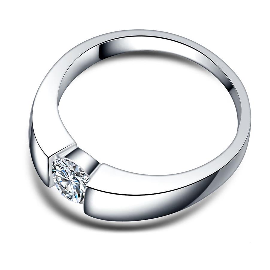 Veri anelli in argento sterling 925 con diamanti Moissanite donna uomo Argento fidanzamento amore Gioielli Intero size6 7 8 9 10 11187S