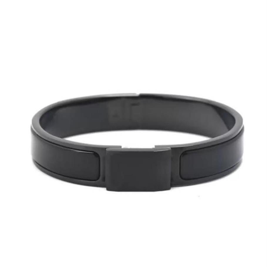 Fashion High quality designer design Bangle stainless steel BLACK buckle bracelet jewelry men and women bracelets299E