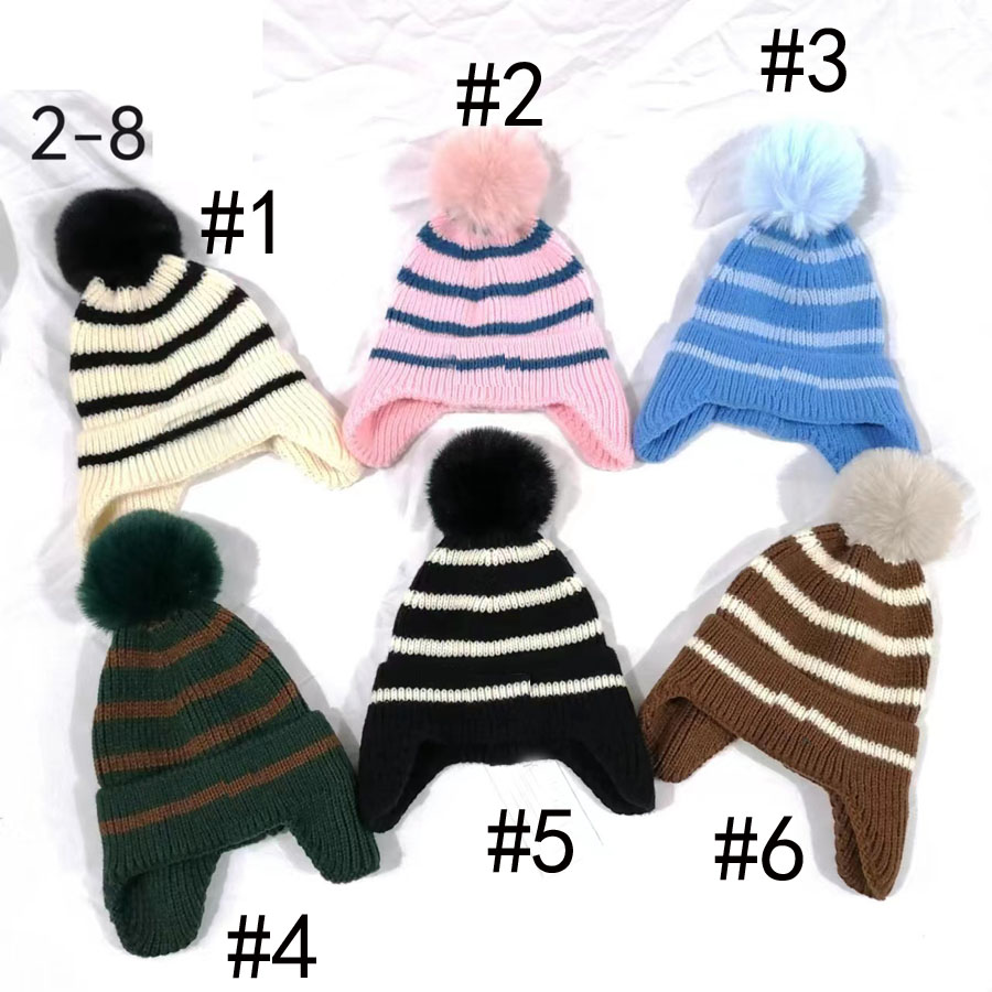 Vinter Kid Christmas Hats Children Travel Fashion Boy Beanies Skallies Chapeu Caps Cotton Ski Cap Girle Grey Pink Hat Håll varm intensifiering 2-8 år gammal