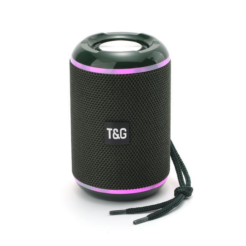 T&G TG291 Portable Speaker Wireless Bluetooth Speakers Powerful High Outdoor Bass HIFI TF FM AUX TWS Radio TG-291 Mini Speaker with LED Light New