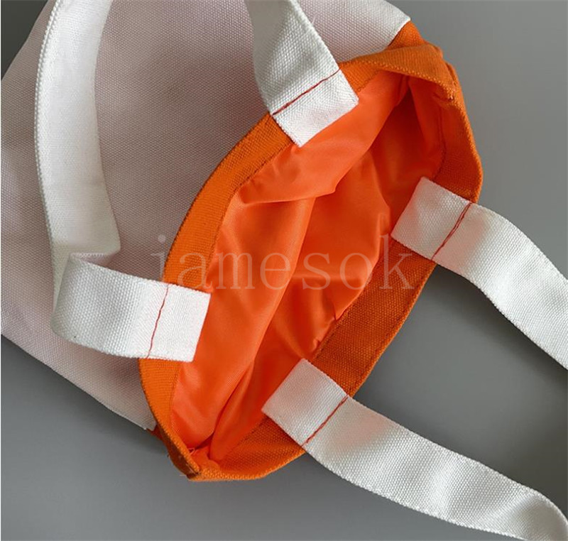 Sublimación bolsas de halloween espacios en blanco Decoración poliéster Bolsa de dulces bolsa de asas de poliéster color naranja y negro df338