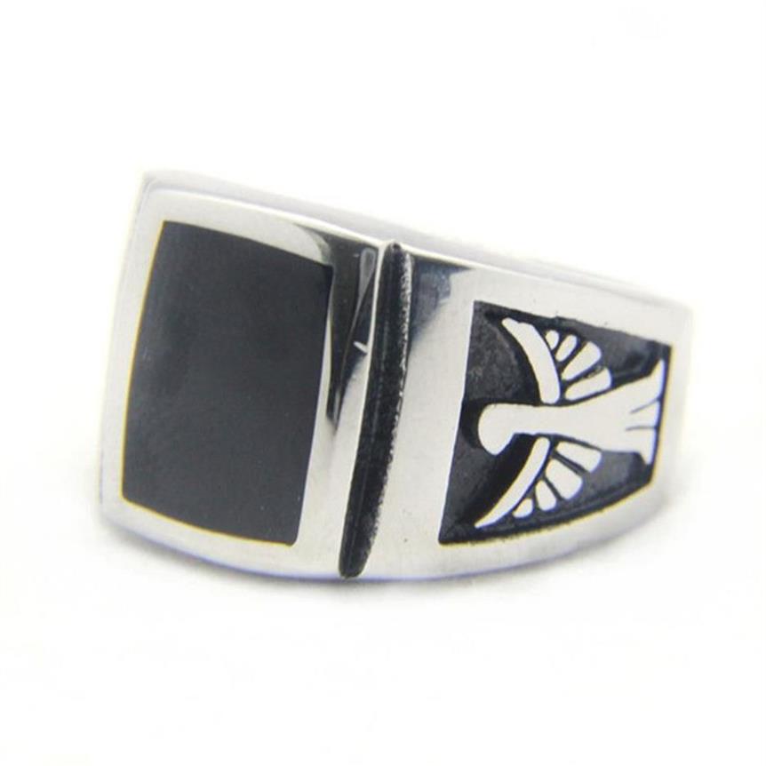 / New Flying Eagle Biker Ring en acier inoxydable 316L Bijoux de mode Motos populaires Cool Ring251J