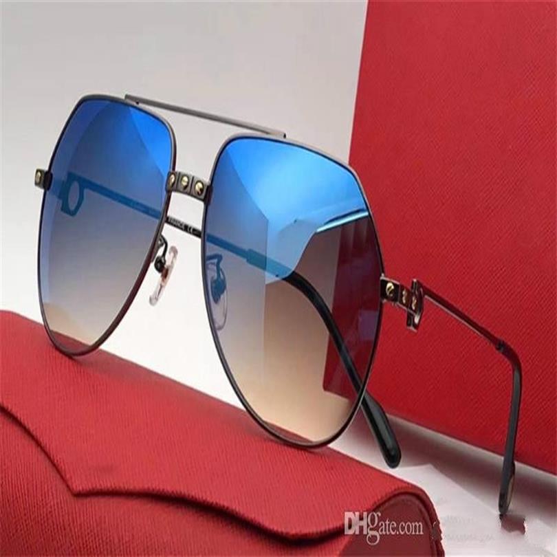 Verkoop van mode-zonnebrillen klassieke piloten metalen frame eenvoudige vrijetijdsstijl topkwaliteit uv-beschermingsbrillen met originele doos T82232H