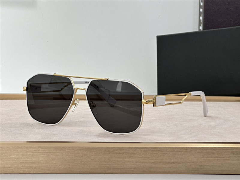 New fashion design pilot sunglasses 1287 exquisite K gold frame simple and generous style high end UV400 outdoor protective glasses