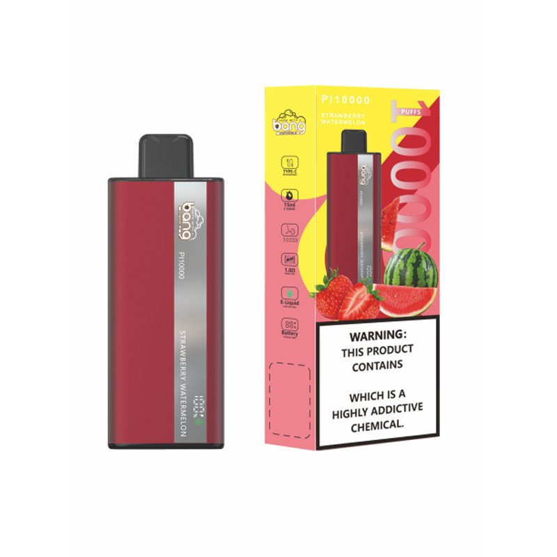 Original Bang Pi 10000 Puff Disposable Vape Pen 15 ml Förfylld pod 500mAh Uppladdningsbar batterimesh spole 0/2/3/5% 10 smaker Puffs 10K Elektronisk cigarett