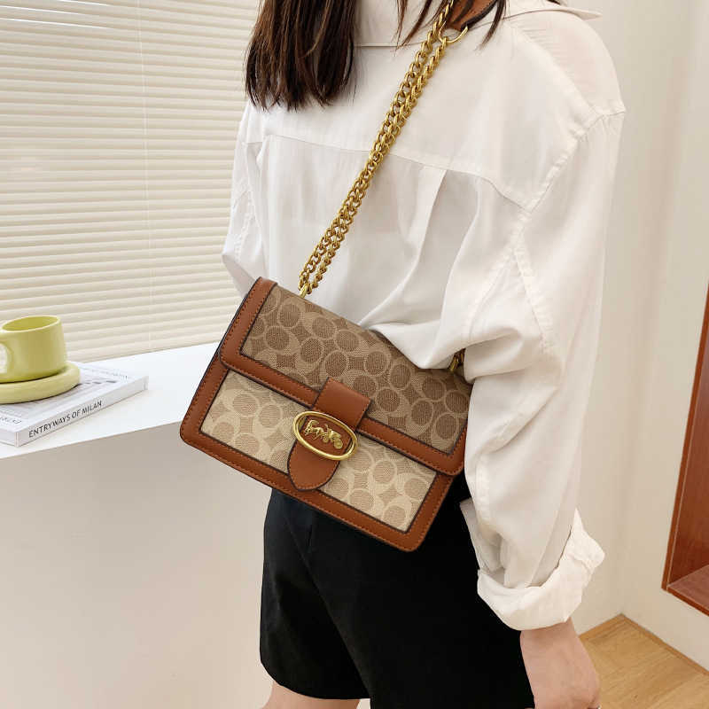 2023 Winter New Live High end Trendy Fashion Chain Versatile Cross Shoulder Women's Bag